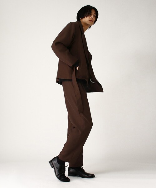 tk.TAKEO KIKUCHI（ティーケータケオキクチ）の「◆ドレープツータックパンツ（その他パンツ・メンズ・ブラック/ダークブラウン/ナチュラル・01/02/03）」の11枚目の写真