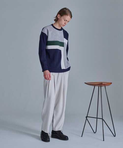 tk.TAKEO KIKUCHI（ティーケータケオキクチ）の「◆ドレープツータックパンツ（その他パンツ・メンズ・ブラック/ダークブラウン/ナチュラル・01/02/03）」の21枚目の写真