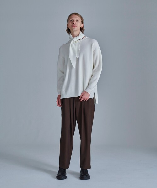 tk.TAKEO KIKUCHI（ティーケータケオキクチ）の「◆ドレープツータックパンツ（その他パンツ・メンズ・ブラック/ダークブラウン/ナチュラル・01/02/03）」の18枚目の写真