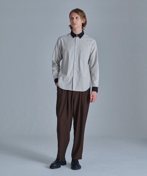 tk.TAKEO KIKUCHI（ティーケータケオキクチ）の「◆ドレープツータックパンツ（その他パンツ・メンズ・ブラック/ダークブラウン/ナチュラル・01/02/03）」の16枚目の写真