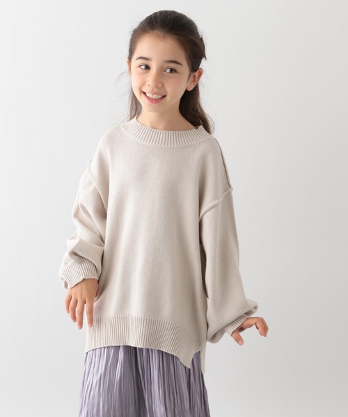 GLOBAL WORK(グローバルワーク)の「【キッズ】アウトリンキングニットプルオーバー/254783(ニット/セーター・キッズ・オフホワイト/レッド/グリーン・130cm/160cm/150cm/110cm/140cm/100cm/120cm)」の2枚目の写真