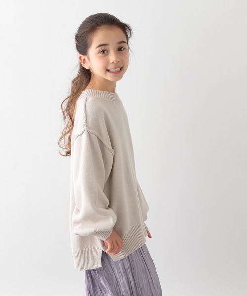 GLOBAL WORK(グローバルワーク)の「【キッズ】アウトリンキングニットプルオーバー/254783(ニット/セーター・キッズ・オフホワイト/レッド/グリーン・130cm/160cm/150cm/110cm/140cm/100cm/120cm)」の4枚目の写真