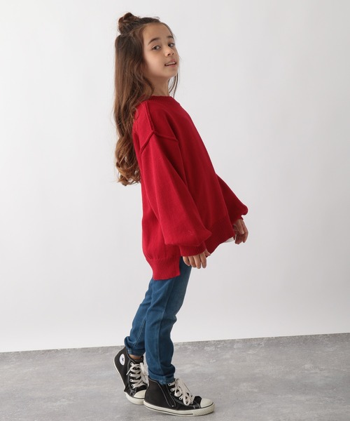 GLOBAL WORK(グローバルワーク)の「【キッズ】アウトリンキングニットプルオーバー/254783(ニット/セーター・キッズ・オフホワイト/レッド/グリーン・130cm/160cm/150cm/110cm/140cm/100cm/120cm)」の8枚目の写真