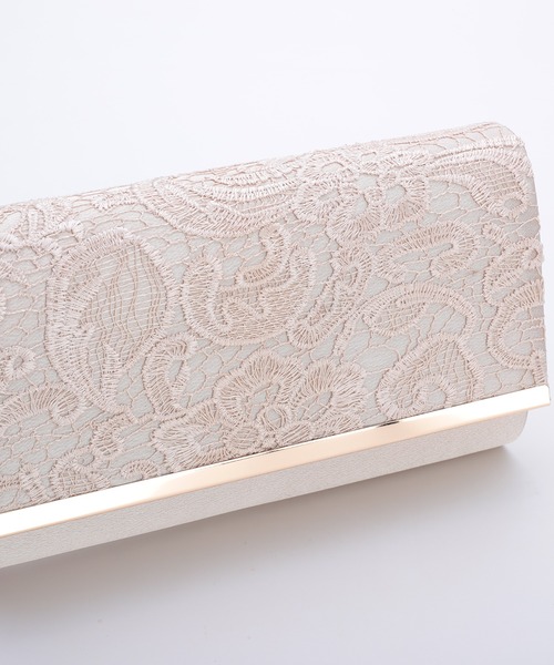 Kana（カナ）の「レース刺繍 シンプル スクエア 3Way パーティーバッグ 結婚式 お呼ばれ オケージョン（ショルダーバッグ・レディース・シルバー/ブラック/ベージュ・フリー）」の13枚目の写真