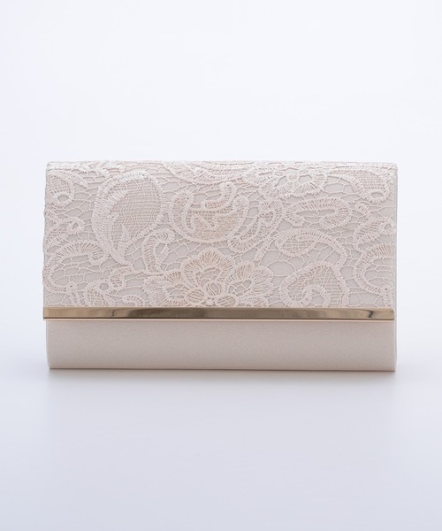 Kana（カナ）の「レース刺繍 シンプル スクエア 3Way パーティーバッグ 結婚式 お呼ばれ オケージョン（ショルダーバッグ・レディース・シルバー/ブラック/ベージュ・フリー）」の10枚目の写真