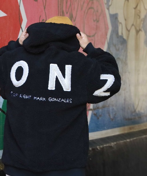Mark Gonzales（マーク・ゴンザレス）の「【MARK GONZALES】マークボアジャケット（その他アウター・メンズ・オフホワイト/ブラック・M/L）」の2枚目の写真