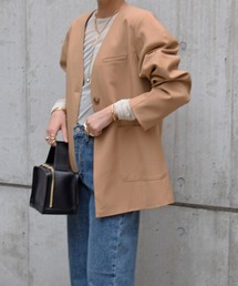 Marient | マーレノーカラーJK(ノーカラージャケット)