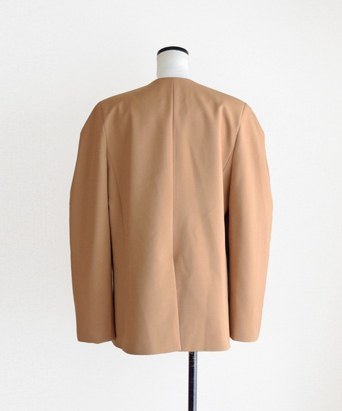 Marient（マリエント）の「マーレノーカラーJK（ノーカラージャケット・レディース・ネイビー/ベージュ・FREE）」の11枚目の写真