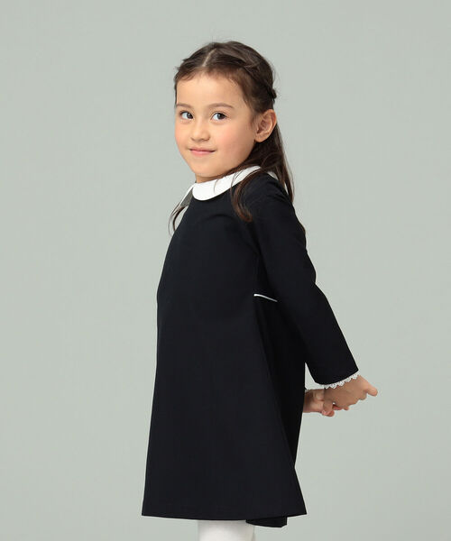 B:MING by BEAMS(ビーミングバイビームス)の「B:MING by BEAMS / CEREMONY レースカラー TR ワンピース(100~130cm)(ワンピース・キッズ・ベージュ/ネイビー・100/110/120/130)」の6枚目の写真