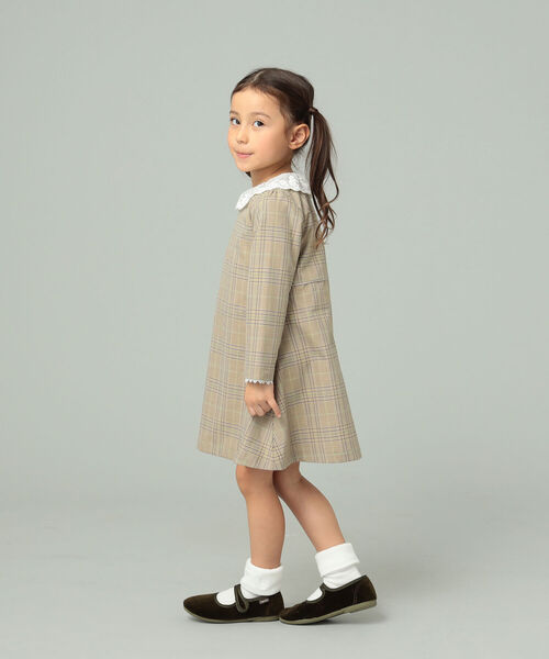 B:MING by BEAMS(ビーミングバイビームス)の「B:MING by BEAMS / CEREMONY レースカラー TR ワンピース(100~130cm)(ワンピース・キッズ・ベージュ/ネイビー・100/110/120/130)」の13枚目の写真