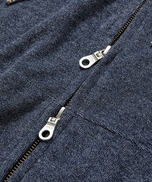 UNION STATION（ユニオンステーション）の「/セットアップ対応/半袖杢パイルパーカー（パーカー・メンズ・ホワイト/ネイビー/その他・LL/M/L）」の9枚目の写真