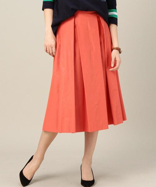 BEAUTY&YOUTH UNITED ARROWS（ビューティーアンドユースユナイテッドアローズ）の「BYTF タフタタックスカート ◆（スカート・レディース・ブラック/オリーブ/パープル/レッド/ネイビー・フリー）」の5枚目の写真