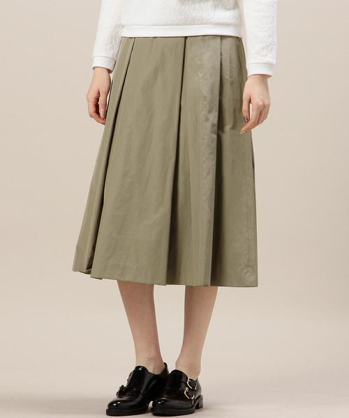 BEAUTY&YOUTH UNITED ARROWS（ビューティーアンドユースユナイテッドアローズ）の「BYTF タフタタックスカート ◆（スカート・レディース・ブラック/オリーブ/パープル/レッド/ネイビー・フリー）」の3枚目の写真