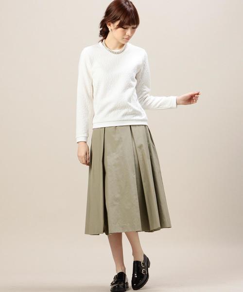 BEAUTY&YOUTH UNITED ARROWS（ビューティーアンドユースユナイテッドアローズ）の「BYTF タフタタックスカート ◆（スカート・レディース・ブラック/オリーブ/パープル/レッド/ネイビー・フリー）」の11枚目の写真