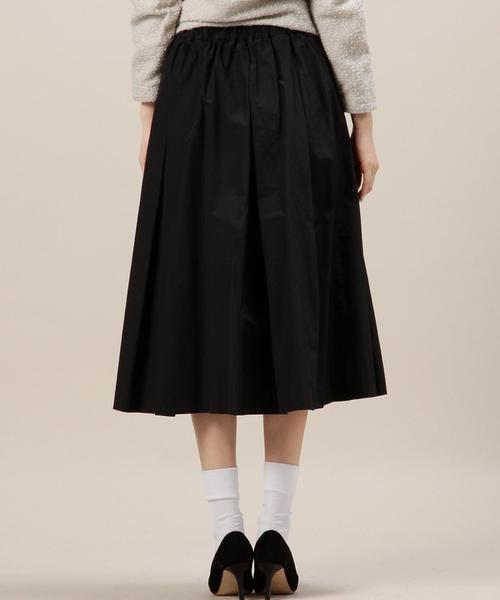 BEAUTY&YOUTH UNITED ARROWS（ビューティーアンドユースユナイテッドアローズ）の「BYTF タフタタックスカート ◆（スカート・レディース・ブラック/オリーブ/パープル/レッド/ネイビー・フリー）」の14枚目の写真