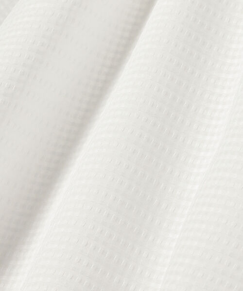 BEAMS LIGHTS（ビームスライツ）の「BEAMS LIGHTS / シャドウ チェック ギャザー ブラウス（シャツ/ブラウス・レディース・ホワイト/ブラック・ONE SIZE）」の15枚目の写真