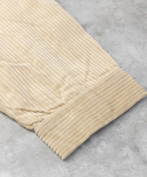 NYLAUS（ナイラス）の「太畝コーデュロイ ノーカラー カバーオールジャケット（カバーオール・メンズ・ブラック/カーキ/アイボリー/ブラウン・LL/M/L）」の22枚目の写真