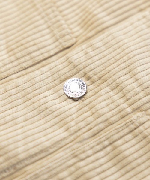 NYLAUS（ナイラス）の「太畝コーデュロイ ノーカラー カバーオールジャケット（カバーオール・メンズ・ブラック/カーキ/アイボリー/ブラウン・LL/M/L）」の20枚目の写真