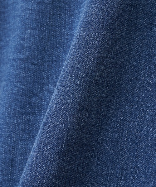BEARDSLEY（ビアズリー）の「《FRIPIER・ユニセックス》デニムチャイナシャツブルゾン（ブルゾン・レディース・インディゴブルー・FREE）」の8枚目の写真