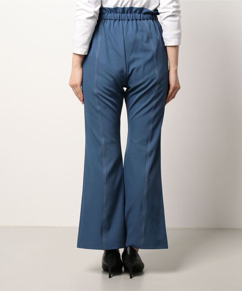 Lui's(ルイス)の「配色ステッチドロストフレアパンツ(その他パンツ・レディース・ブラック/ブルー/グリーン・FREE)」の4枚目の写真