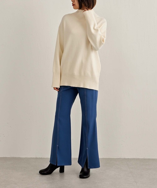 Lui's(ルイス)の「配色ステッチドロストフレアパンツ(その他パンツ・レディース・ブラック/ブルー/グリーン・FREE)」の7枚目の写真