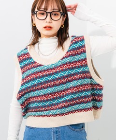 Jamieson’s × BEAMS PLUS 別注 Vee Neck Vest Jamieson's of Shetland（ジャミーソンズオブシェトランド）の