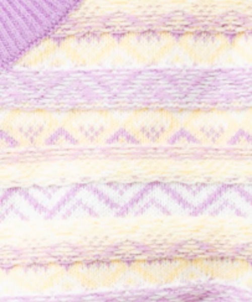 nemne store(ネンネストア)の「2wayジャガードニットベスト(ベスト・レディース・ホワイト系その他/グリーン系その他/パープル系その他・フリー)」の7枚目の写真