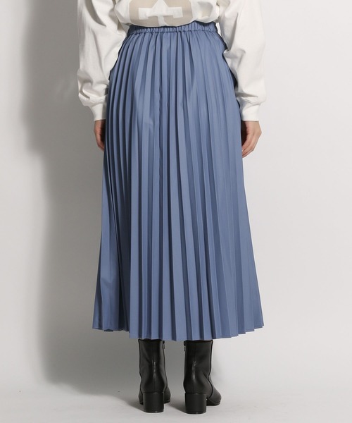 niko and（ニコアンド）の「レザーライクプリーツスカート2