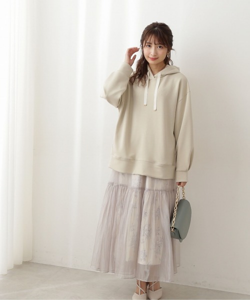 PROPORTION BODY DRESSING（プロポーションボディドレッシング）の「＜Ｅ＞フラワープリントシアーティアードスカート / 1212127100（スカート・レディース・パープル/グレー・SMALL/MEDIUM）」の4枚目の写真