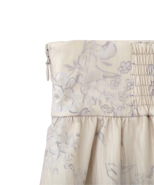 PROPORTION BODY DRESSING（プロポーションボディドレッシング）の「＜Ｅ＞フラワープリントシアーティアードスカート / 1212127100（スカート・レディース・パープル/グレー・SMALL/MEDIUM）」の15枚目の写真