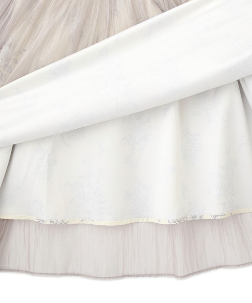 PROPORTION BODY DRESSING（プロポーションボディドレッシング）の「＜Ｅ＞フラワープリントシアーティアードスカート / 1212127100（スカート・レディース・パープル/グレー・SMALL/MEDIUM）」の16枚目の写真