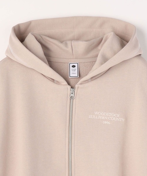 179/WG(イチナナキュウダブルジー)の「配色ステッチフルジップパーカー(パーカー・レディース・チャコールグレー/グレー/グリーン・FREE)」の11枚目の写真