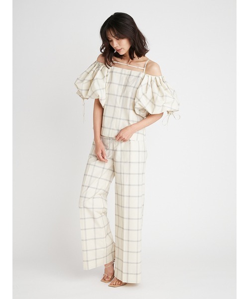 SNIDEL（スナイデル）の「Sustainableセンターストレートパンツ