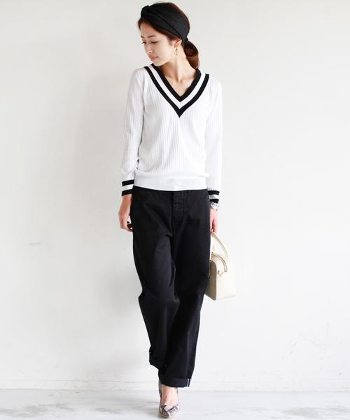 BEAUTY&YOUTH UNITED ARROWS（ビューティーアンドユースユナイテッドアローズ）の「BYTU チノセルヴィッジパンツ ◆（チノパンツ・レディース・オフホワイト/ブラック/ベージュ/コバルトブルー・27inch/29inch/28inch）」の15枚目の写真