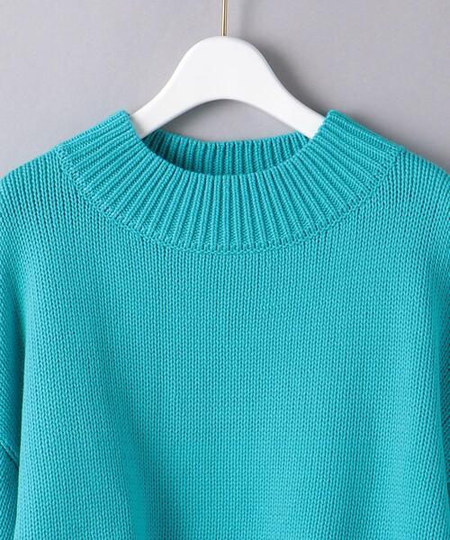 UNITED ARROWS(ユナイテッドアローズ)の「<UNITED ARROWS>C/N ボトルネック ショート ニット W(ニット/セーター・レディース・ホワイト/ライトブルー/ブラック・FREE)」の14枚目の写真