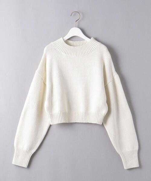UNITED ARROWS(ユナイテッドアローズ)の「<UNITED ARROWS>C/N ボトルネック ショート ニット W(ニット/セーター・レディース・ホワイト/ライトブルー/ブラック・FREE)」の18枚目の写真