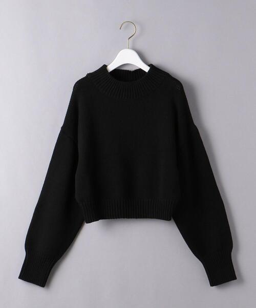 UNITED ARROWS(ユナイテッドアローズ)の「<UNITED ARROWS>C/N ボトルネック ショート ニット W(ニット/セーター・レディース・ホワイト/ライトブルー/ブラック・FREE)」の20枚目の写真