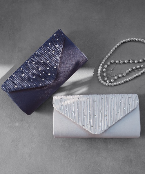 DRESS STAR(ドレス スター)の「パーティーバッグ パーティー バッグ 2way(クラッチバッグ・レディース・ベージュ/シルバー/ブラック/ネイビー・フリー)」の1枚目の写真