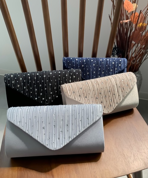 DRESS STAR(ドレス スター)の「パーティーバッグ パーティー バッグ 2way(クラッチバッグ・レディース・ベージュ/シルバー/ブラック/ネイビー・フリー)」の12枚目の写真