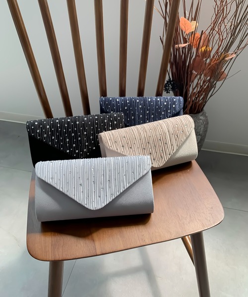 DRESS STAR(ドレス スター)の「パーティーバッグ パーティー バッグ 2way(クラッチバッグ・レディース・ベージュ/シルバー/ブラック/ネイビー・フリー)」の11枚目の写真