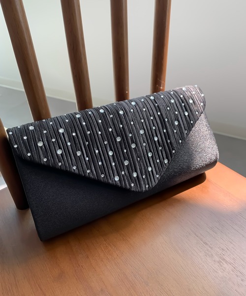 DRESS STAR(ドレス スター)の「パーティーバッグ パーティー バッグ 2way(クラッチバッグ・レディース・ベージュ/シルバー/ブラック/ネイビー・フリー)」の7枚目の写真