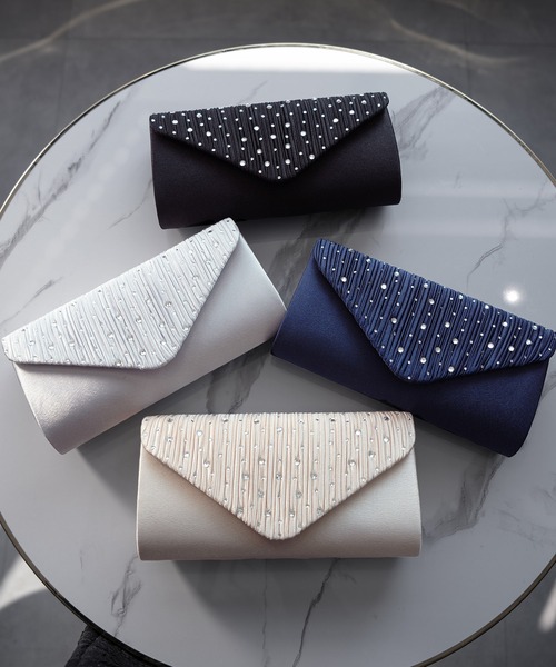 DRESS STAR(ドレス スター)の「パーティーバッグ パーティー バッグ 2way(クラッチバッグ・レディース・ベージュ/シルバー/ブラック/ネイビー・フリー)」の14枚目の写真