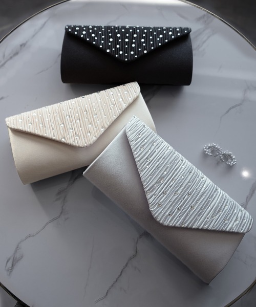 DRESS STAR(ドレス スター)の「パーティーバッグ パーティー バッグ 2way(クラッチバッグ・レディース・ベージュ/シルバー/ブラック/ネイビー・フリー)」の13枚目の写真