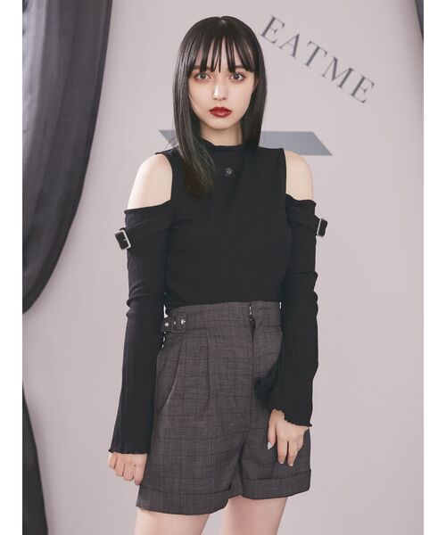 EATME（イートミー）の「ダブルベルトショートパンツ（セットアップ可能）（その他パンツ・レディース・ブラック/その他1・SMALL/MEDIUM）」の12枚目の写真