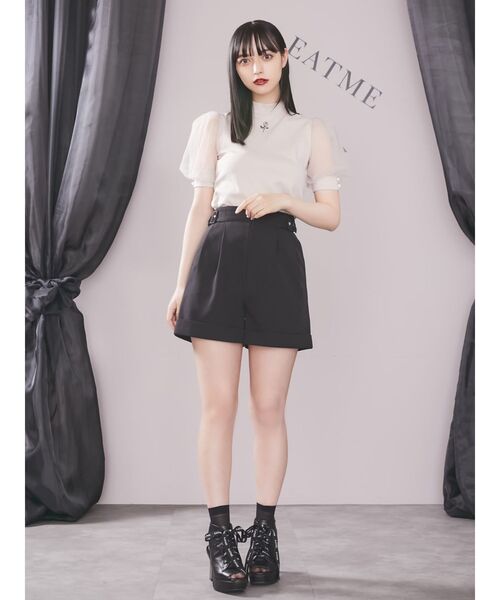 EATME（イートミー）の「ダブルベルトショートパンツ（セットアップ可能）（その他パンツ・レディース・ブラック/その他1・SMALL/MEDIUM）」の11枚目の写真