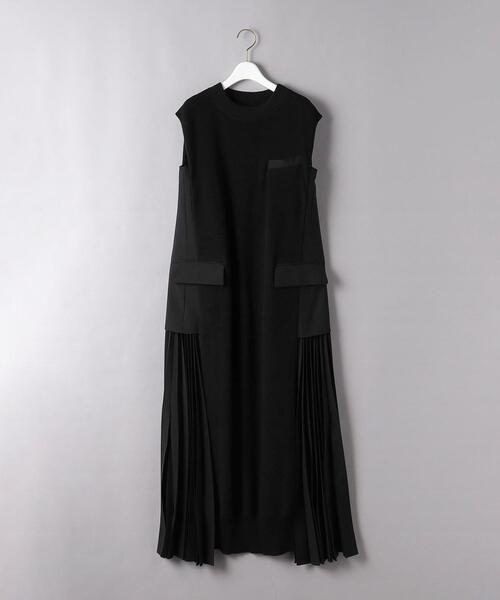 Sacai（サカイ）の「＜sacai（サカイ）＞SUITING ニットワンピース ■■■（ワンピース・レディース・ネイビー/ブラック・1）」の2枚目の写真