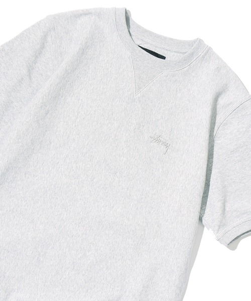 STUSSY(ステューシー)の「STUSSY/ステューシー STOCK TERRY CREW 半袖スウェット(スウェット・メンズ・ブラック/グレー・S/M/L/XL)」の1枚目の写真