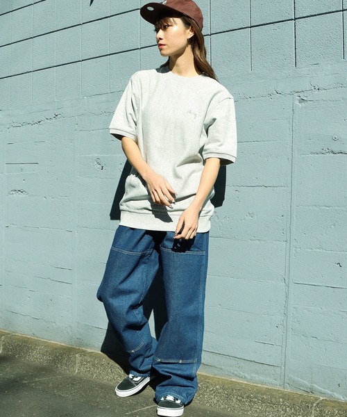 STUSSY(ステューシー)の「STUSSY/ステューシー STOCK TERRY CREW 半袖スウェット(スウェット・メンズ・ブラック/グレー・S/M/L/XL)」の5枚目の写真
