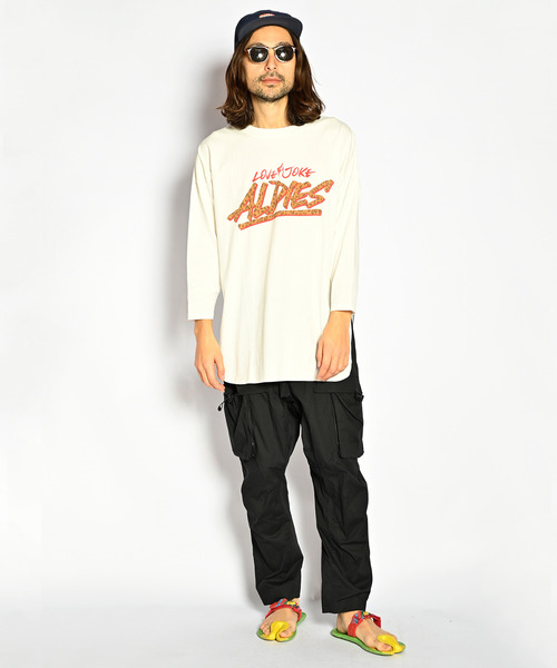 ALDIES(アールディーズ)の「Break Transformation Cut / ブレイクトランスフォーメーションカット(Tシャツ/カットソー・メンズ・ホワイト/マルチ/ブラック・SMALL/MEDIUM)」の1枚目の写真
