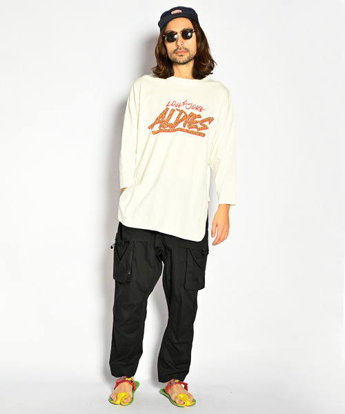 ALDIES(アールディーズ)の「Break Transformation Cut / ブレイクトランスフォーメーションカット(Tシャツ/カットソー・メンズ・ホワイト/マルチ/ブラック・SMALL/MEDIUM)」の5枚目の写真